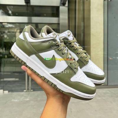  nike dunks olive green low woman
