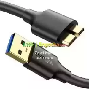 50CM USB 3.0 Cable A to Micro B high Speed Transfer Cable Price in Ethiopia