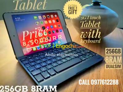 5G LTE I touch tab with keyboard 256gb/8Ram & extra 7 gift