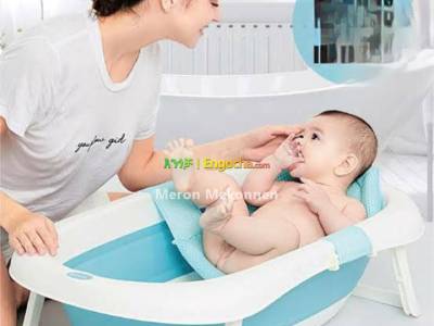 Baby bath tub/with safety net/Foldable