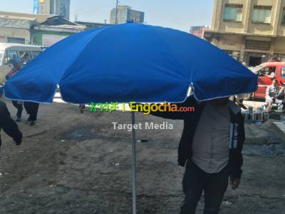 Bluish Middle Stand Table Umbrella for Cafe'