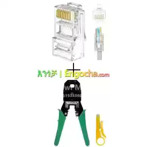 Crimping Crimper Tool +30 Pcs RJ45 Connectors Price in Ethiopia