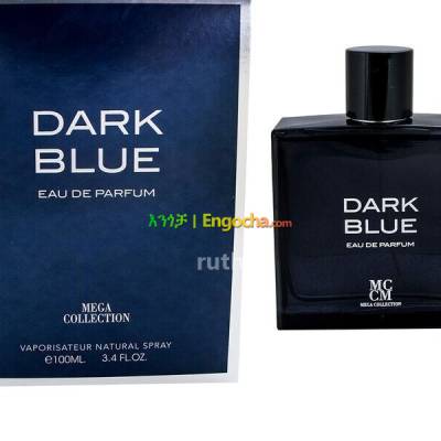 Dark blue perfume