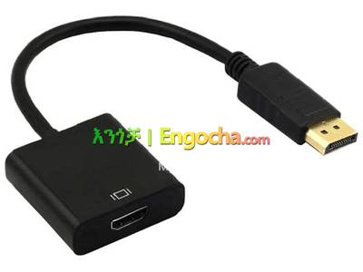 Display Port To HDMI Female Adapter Cable
