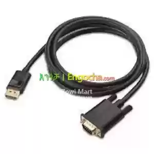 DisplayPort to VGA Cable Adapter Gold Plated in Ethiopia