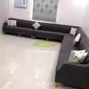 Elegant 11 seater L shape sofa with Aluminium legs. Price in Ethiopia