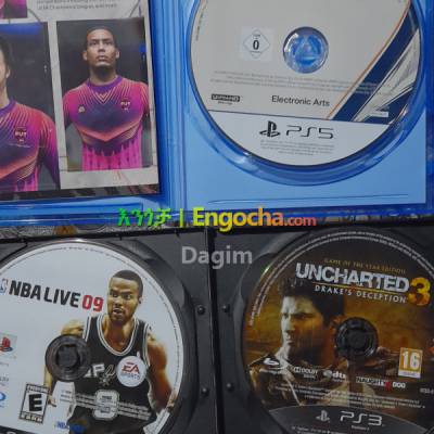 FIFA 23 PS5 CD PS3 Uncharted 3 and PS3 NBA Live Altogether