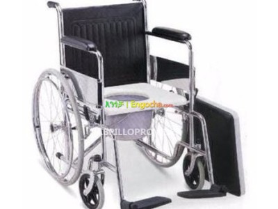 Fordable Chrome Steel Frame Wheelchair