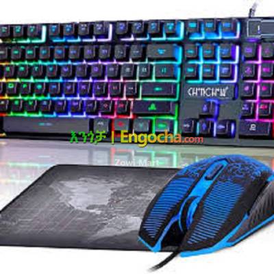 Gaming Wired Keyboard and Mouse with RGB light