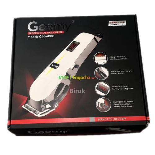 Geemy Professional Hair Clipper GM-6008 New Packed