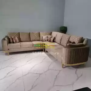 L shape sofa crafted with style. Price in Ethiopia