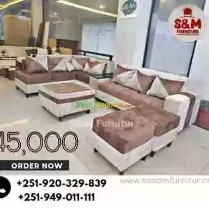 L shape sofa Price in Ethiopia