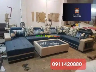 L shaped sofa with table call me 