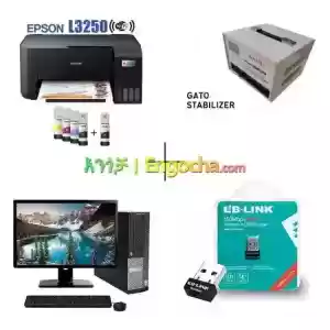 L3250 Printer+Dell 3020 Desktop+Gato Stabilizer+WIFI Adapter Price in Ethiopia