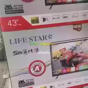 LIFE STAR 43 inchi double glass smart 4k 2024 tv in Ethiopia