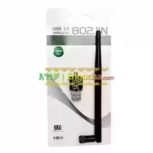 Mini USB Wifi Wireless Lan 600Mbps 802.11 N/G/B Adapter with Antenna Price in Ethiopia