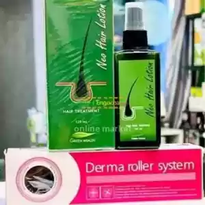 NEO HAIR LOTION + derma rollerየፀጉር መከታ አለኝታ የሆነ ግሩም የ Thailand ምርት።ከሚሰጣቸው ጥቅሞች:-1,የፀጉር መመ Price in Ethiopia
