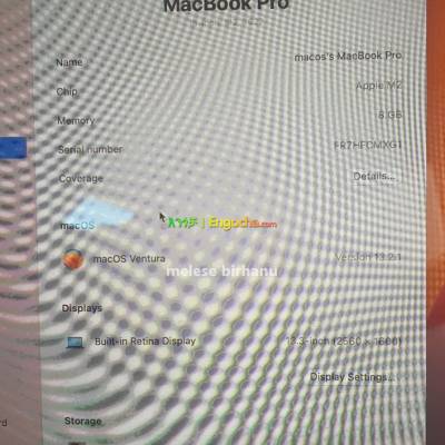 New Apple Macbook pro M2