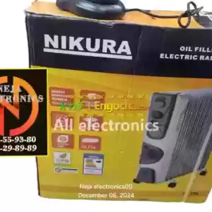 Nikura oil heater 2000W+400 13-Fine room heaters delivery in Ethiopia