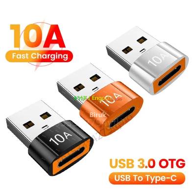 OTG USB 3.0 To Type C Adapter TypeC Female to USB Male Converter Fast Charging Data Trans