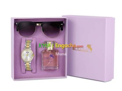 POLO AIR Women's Wristwatch perfume, glass combination