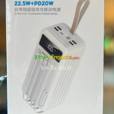 Power Bank 60000mAh Portable Charging for Mobile Phone ለረጅም ቀናት ደጋግመው ቻርጅ የሚያረጉበት ለጉዞ ተመራጭ