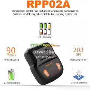 RONGTA RPP02A 58mm Portable Mobile Printer Bluetooth in Ethiopia