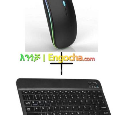 Rechargebel Bluetooth keyboard and mouse
