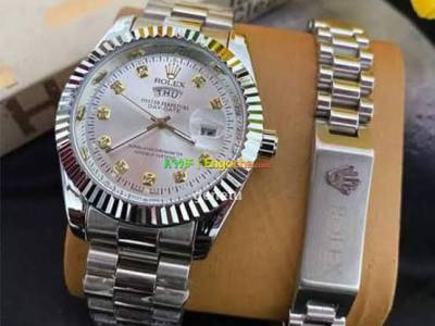 Rolex Brand New Luxury men's Watch with Bracelet