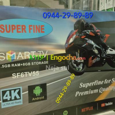 SUPER FINE TV 55IN SMART 4K REAL