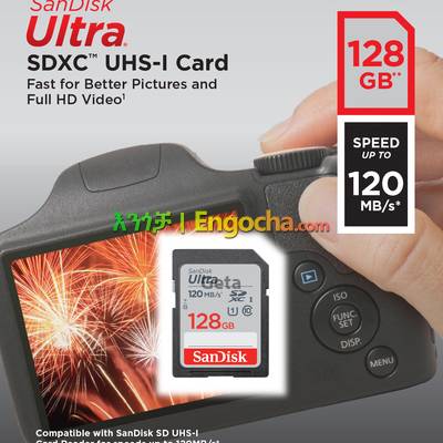 Sd card Camera Card San Disk ultra 128 Gb