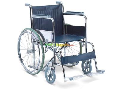 Silver Fixed Manual Folding Wheelchair