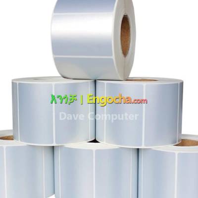 Silver Thermal Label Sticker 38*25mm