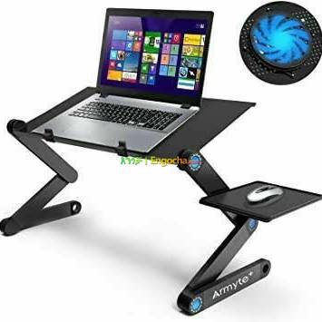 T8 Multifunctional Adjustable Laptop Table With Mouse Pad & Cooler Fan