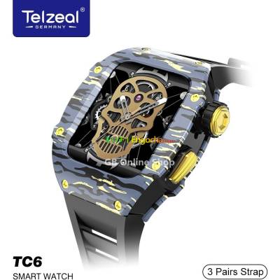 Telzeal Germany TC6 Richard Camouflage Watch With 3 Pair Straps With In Built Protection 