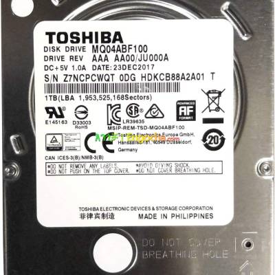 Toshiba 1TB internal Hard Drive
