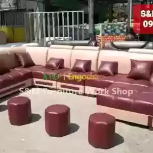 U Shaped sofa with table Price in Ethiopia