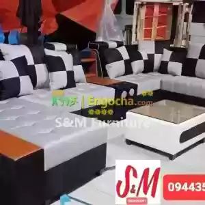 U shaped sofa with table  Price in Ethiopia