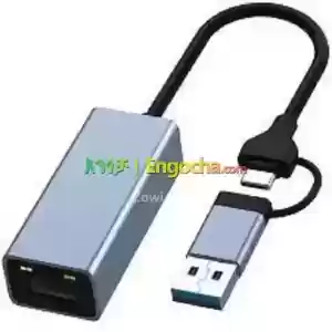 USB C / USB A Ethernet Adapter Price in Ethiopia