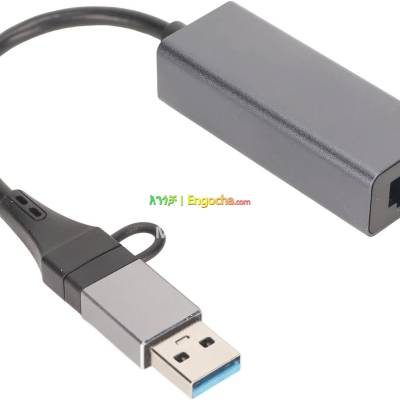 USB3.0/Type-C3.1 To RJ45 Ethernet Adapter