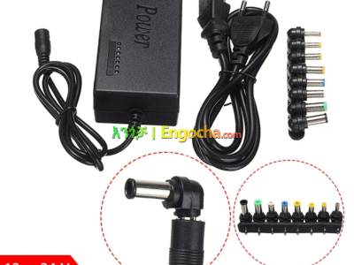 Universal Multi-functional Adjustable 12-24V Power supply charger with 8 Connectors for l