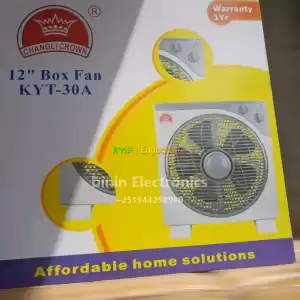 Table top Box fans deliver in Ethiopia