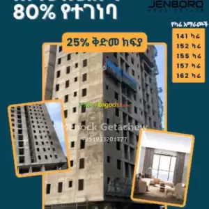 90% የደረሰ አፓርትመንት በ ቦሌ ቡልቡላ Price in Ethiopia