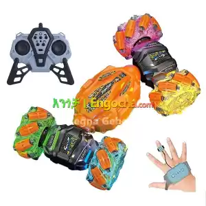 Remote Control Stunt Car – 4WD Drift, Spray Smoke, LED Lights, 360° Double-Sided | Gestur in Ethiopia