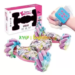 Sensor Stunt Remote Control Car – 360° Wheels, Multi-LED Lights, Hand Watch Controller in Ethiopia