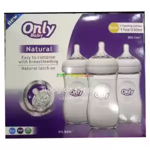 ️3 pc Only Baby Feeding Bottlesጫፉ እንደ እናት ጡት የሆነ ጡጦ3 ፍሬ የልጆች ጡጦ High Quality in Ethiopia