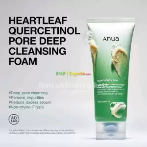 ANUA Heartleaf Quercetinol Cleansing Foam in Ethiopia