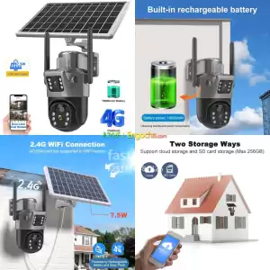 4G Sim Card Solar Battery 4K Camera in Ethiopia
