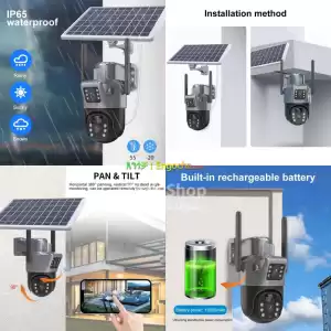4G Sim Card Solar Battery 4K Camera in Ethiopia