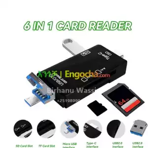 6 In 1 Multifunction Card Reader Computer Mobile OTG Converter TF SD Conversion Camera US in Ethiopia